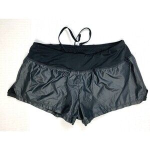 Nike Shorts Women’s Size M Dri Fit Trunks Black Elastic Waist Drawstring